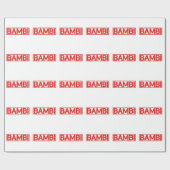 Papier Cadeau Timbre de Bambi (Plat)