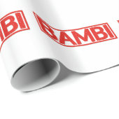 Papier Cadeau Timbre de Bambi (Coin rond)