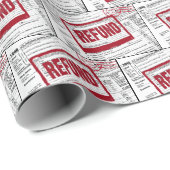 Papier Cadeau Timbre de remboursement sur le formulaire 1040 IRS (Coin rond)