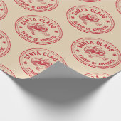 Papier Cadeau Timbre père Noël d'approbation (Coin)