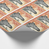 Papier Cadeau Timbre-poste 1942 de zèbre de Ruanda Urundi (Coin)