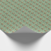 Papier Cadeau Timbres verts de commerce (Coin)