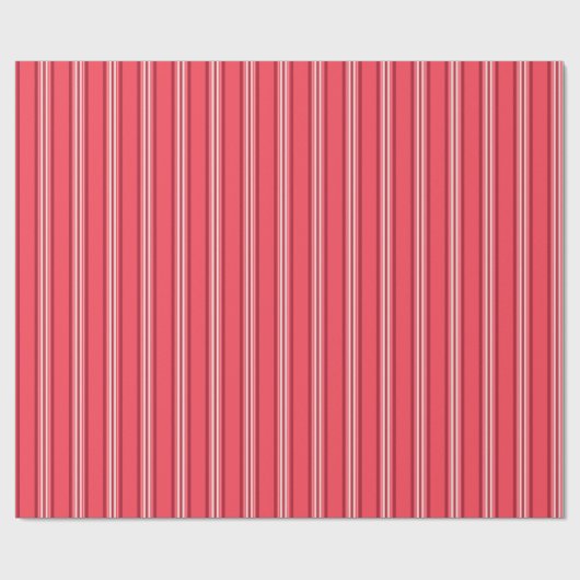 Papier Cadeau Timeless Red Stripes Classic (Plat)