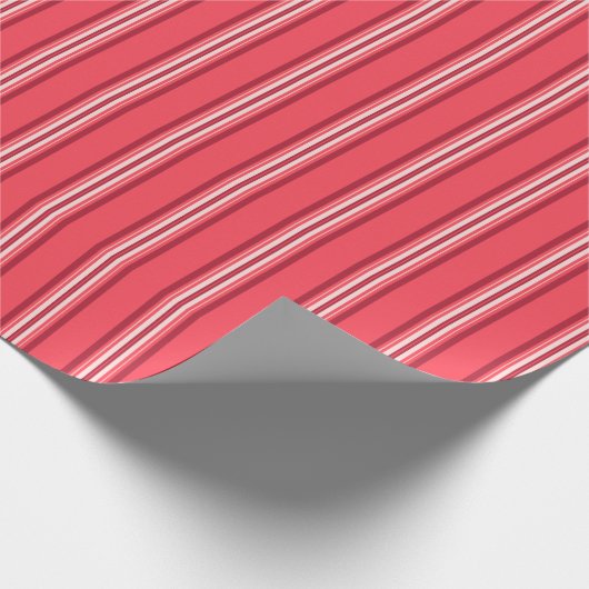 Papier Cadeau Timeless Red Stripes Classic (Coin)