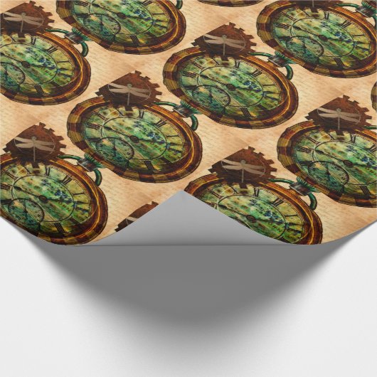 Papier Cadeau Timepiece Steampunk (Coin)