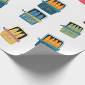 Papier Cadeau Tinned Fish Wrapping Paper (Coin)