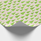 Papier Cadeau Tiny Christmas Holiday Trees Wrapper Paper' (Coin)