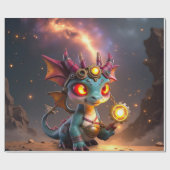 Papier Cadeau Tiny Dragon, Big Time Energy – The Ember Clockling (Plat)