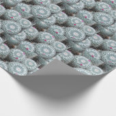 Papier Cadeau Tiny rose Fleurs Plantes Cactus (Coin)