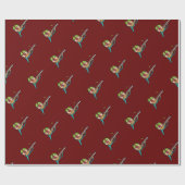 Papier Cadeau Tir de pigeon d'argile (Plat)