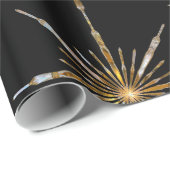 Papier Cadeau Tir Star Holiday Elegant Festive (Coin rond)