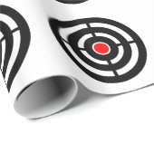 Papier Cadeau Tir sur la cible du tir à l'arc (Coin rond)