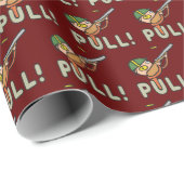 Papier Cadeau Tir sur le piège de Pigeon d'argile (Coin rond)