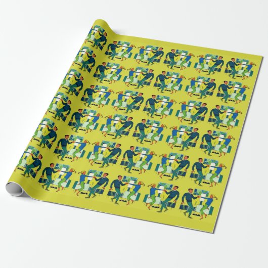 Papier Cadeau tirage danse (Déroulé)