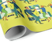 Papier Cadeau tirage danse (Coin rond)