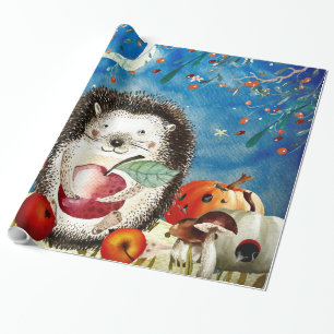 Papier Cadeau Tirage de la forêt d'automne Amis de la forêt de H