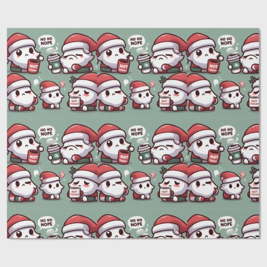 Papier Cadeau Tired Clauses in (Green) (Plat)