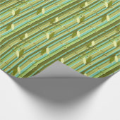 Papier Cadeau Tirs en bambou et Feuille personnalisés (Coin)