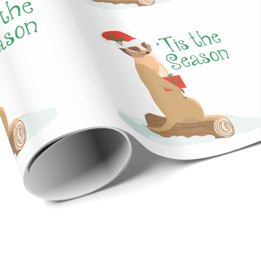 Papier Cadeau Tis la saison (Coin rond)