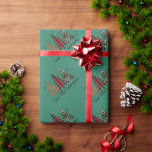 Papier Cadeau "Tis the Season" Plaid Leopard Christmas Trees<br><div class="desc">"Tis the Season" Plaid Leopard Christmas Trees</div>