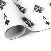 Papier Cadeau Tisonnier d'as de pique (Coin rond)