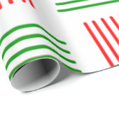 Papier Cadeau tissage de Noël (Coin rond)