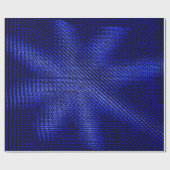 Papier Cadeau Tissu bleu et noir (Plat)