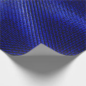 Papier Cadeau Tissu bleu et noir (Coin)
