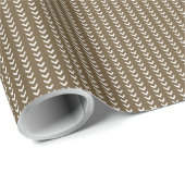 Papier Cadeau Tissu Brown avec un motif vertical extensible de (Coin rond)