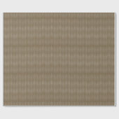 Papier Cadeau Tissu Brown avec un motif vertical extensible de (Plat)