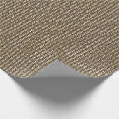Papier Cadeau Tissu Brown avec un motif vertical extensible de (Coin)