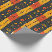 Papier Cadeau Tissu de boue africain (Coin)