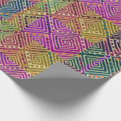 Papier Cadeau Tissu de boue inspiré | Style Ankara Belle (Coin)