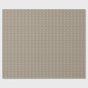 Papier Cadeau Tissu de brun, beige et bleu. Conception élégant