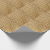 Papier Cadeau Tissu de dentelle élégant : motifs texturés. (Coin)