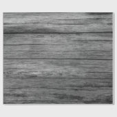 Papier Cadeau Tissu de grain gris de bois (Plat)