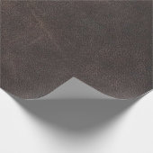 Papier Cadeau Tissu en cuir marron scrapbooking (Coin)