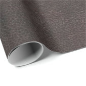 Papier Cadeau Tissu en cuir marron scrapbooking (Coin rond)