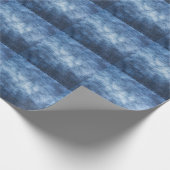 Papier Cadeau Tissu en denim usé, arrière - plan texturé. (Coin)