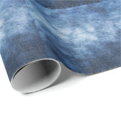 Papier Cadeau Tissu en denim usé, arrière - plan texturé. (Coin rond)