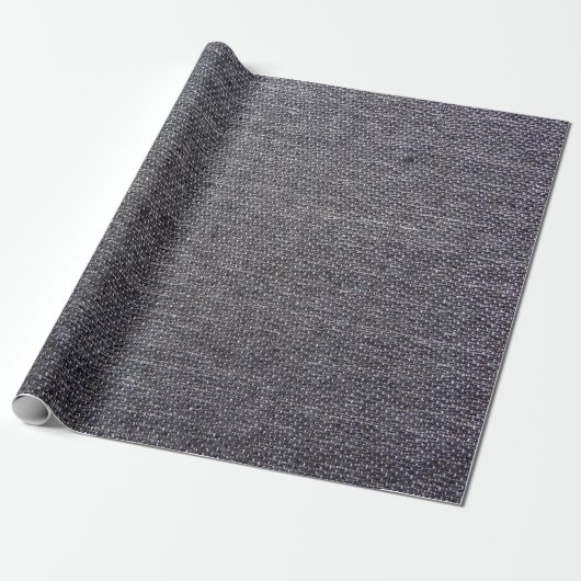 Papier Cadeau tissu gris noir (Déroulé)