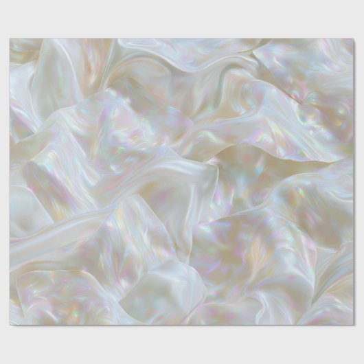 Papier Cadeau Tissu iridescent nacré (Plat)