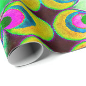 Papier Cadeau Tissu Pop Art (Coin rond)