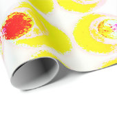 Papier Cadeau Tissu Pop Art (Coin rond)