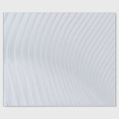 Papier Cadeau Tissu rayé blanc et gris (Plat)