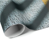 Papier Cadeau Tissu rayé noir et brun (Coin rond)