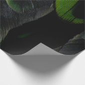 Papier Cadeau Tissu vert et noir (Coin)