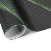 Papier Cadeau Tissu vert et noir (Coin rond)