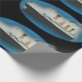 Papier Cadeau Titanic Birthday Black RMS White Star Line Ship  (Coin)