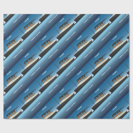 Papier Cadeau titanic dive (Plat)